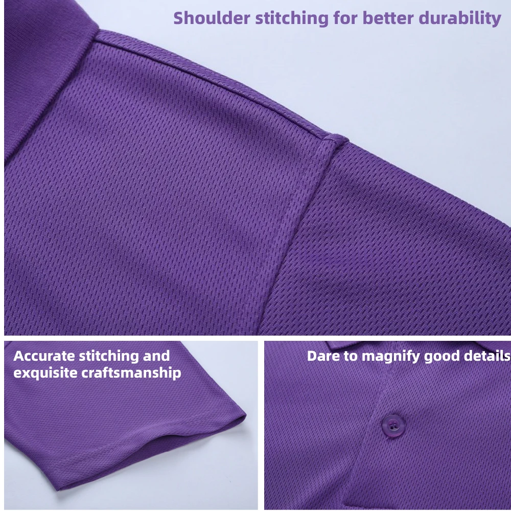 Promotional Custom Polo Shirts 100% Polyester Golf Polos T Shirt Customized Logo QUICK DRY Sublimation Polo Shirt  For Men