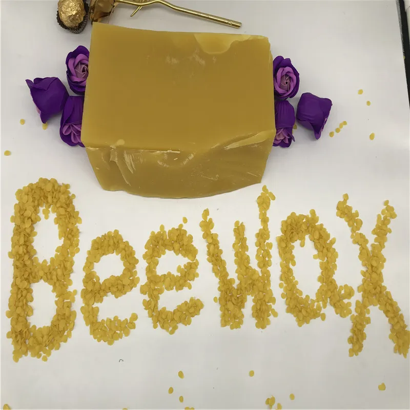 100%  pure unrefined yellow beeswax bulk
