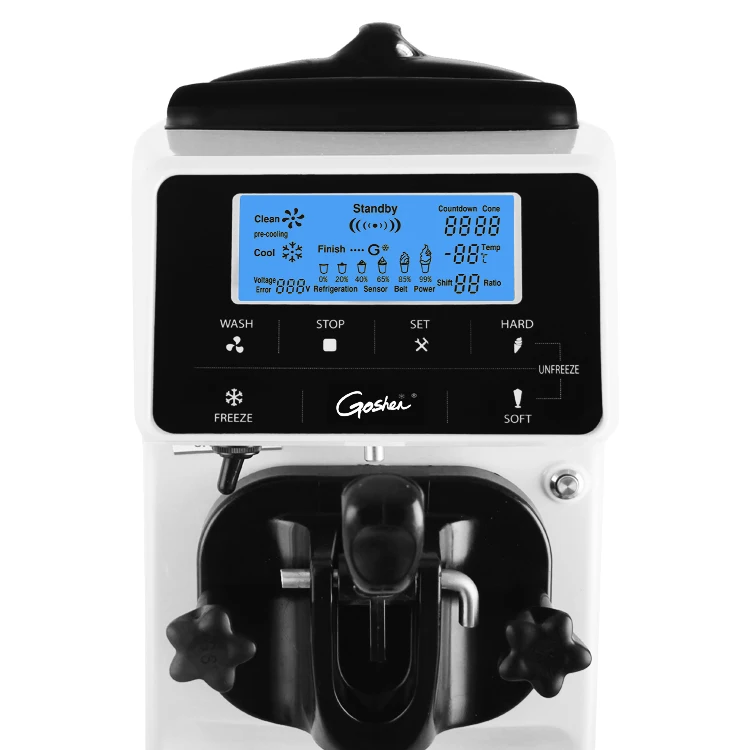 GSEICE Snack Machines High Quality Super Silence Easy Operation Mini Commercial Soft Serve Ice cream maker Making Machine