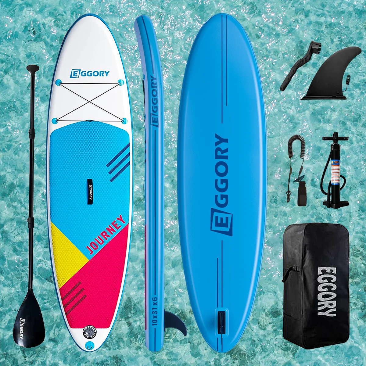 Надувная доска sup paddle для рыбалки йоги