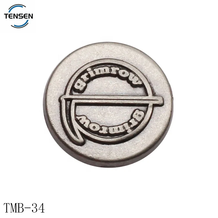 Custom rainbow denim rivet button custom engraved name jeans button alloy decorative jacket studs snap buttons