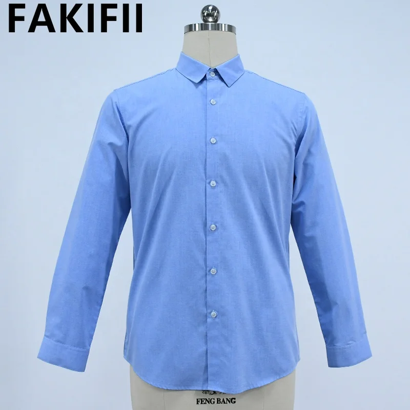 Custom Wholesale Different Colors Polyester or 100% Cotton Mens Formal Long Sleeve Pain Solid Casual Business Dress Shirts