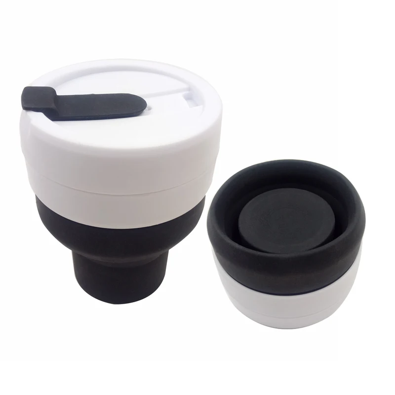 Leatchliving High Quality Silicone Collapsible Cup Orange Color Food Grade Funny Shape Silicone Cup