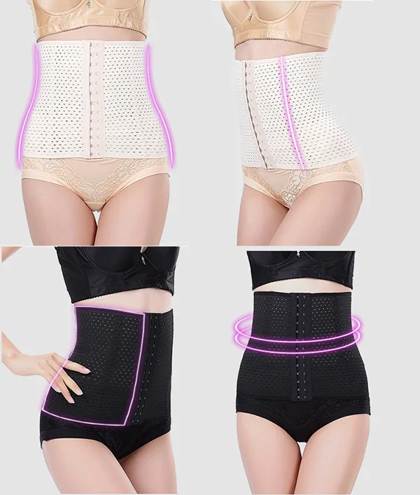 Women Body Shaper Slimming Support Band Belly Waist Belt Trainer Hollow Tension Ventilation Slimming Corset Recovery Shaper