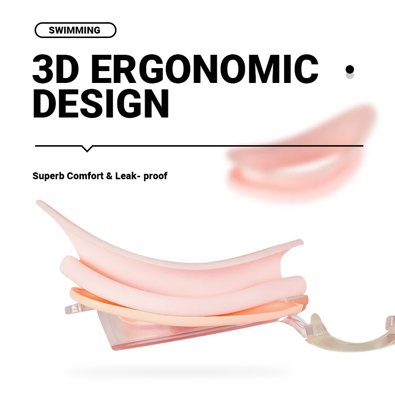 Waterproof Eye Protection Sports Eyewear Children Silicone Swimming Glasses Kids Swimming Goggles