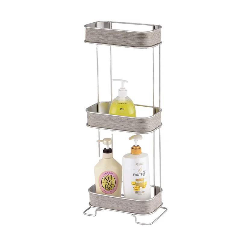 Factory Sale Custom 3 Tier Metal Wire Bathroom Over Door Corner Shower Caddy