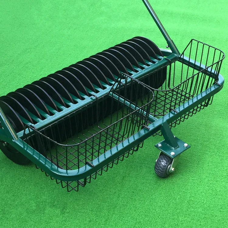 Golf ball picking machine 20 way hand push cart ball picker ball pushing drum load basket range supplies