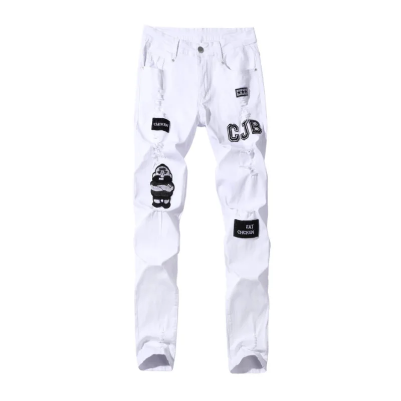 Wholesale Skinny Men Jeans Pants 2022 Custom Factory Trendy Fashion Cotton Denim Jean