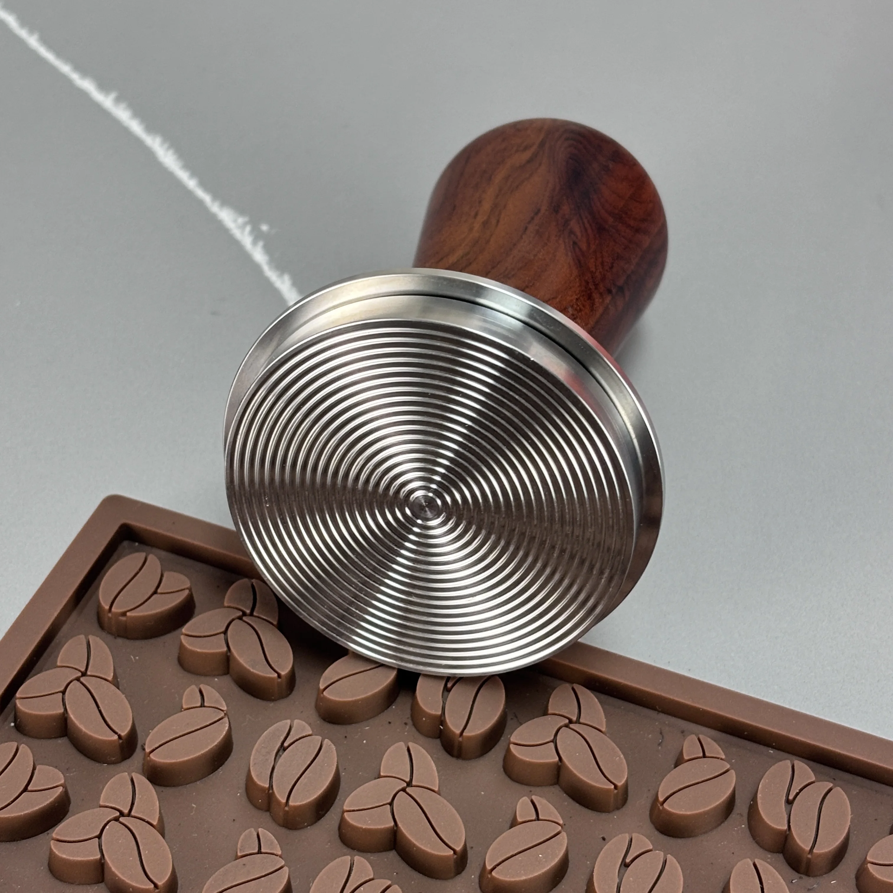 Premium 100% Flat Stainless Steel Barista Coffee Tamper Portable Calibrated Spring Loaded Espresso Tamper with Free Sample