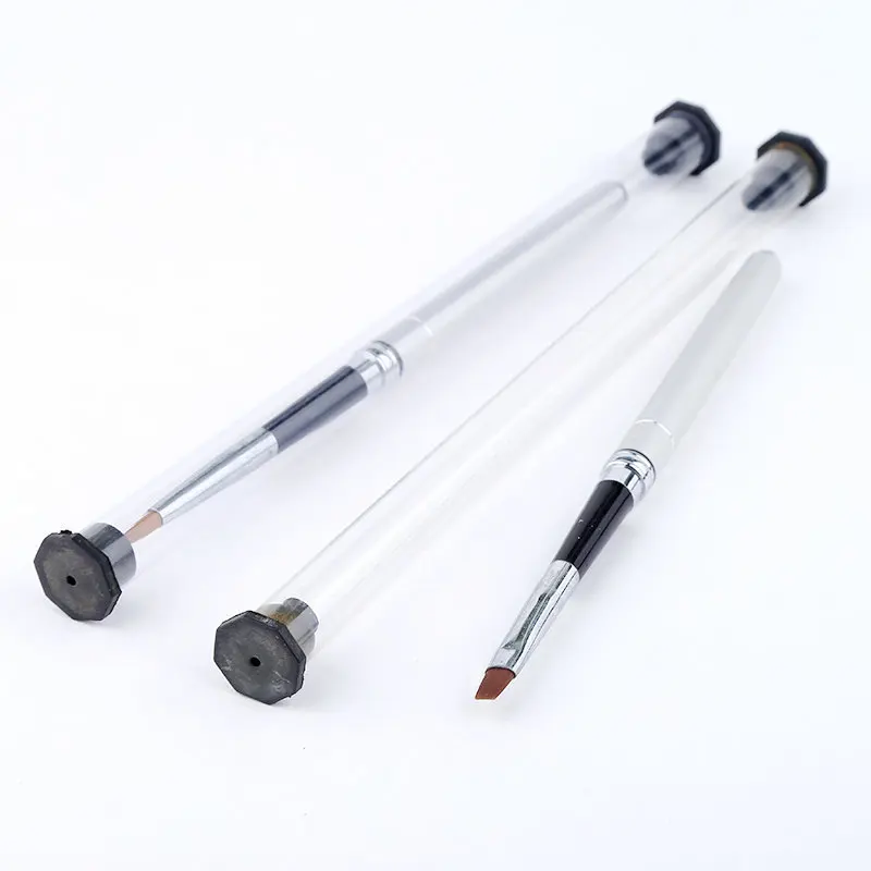 Nail Products Wholesale Metal Pole Crystal Nail Pen Lip Brush Detachable Combination Crystal Carving Pen