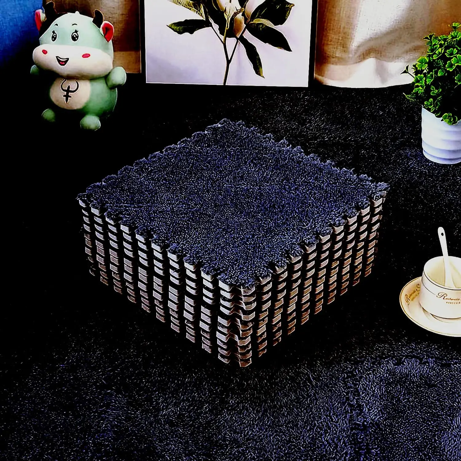 Puzzle Foam Floor Mat 30x30 Design Baby Play Mat Silicone Drawing Mat for Kids