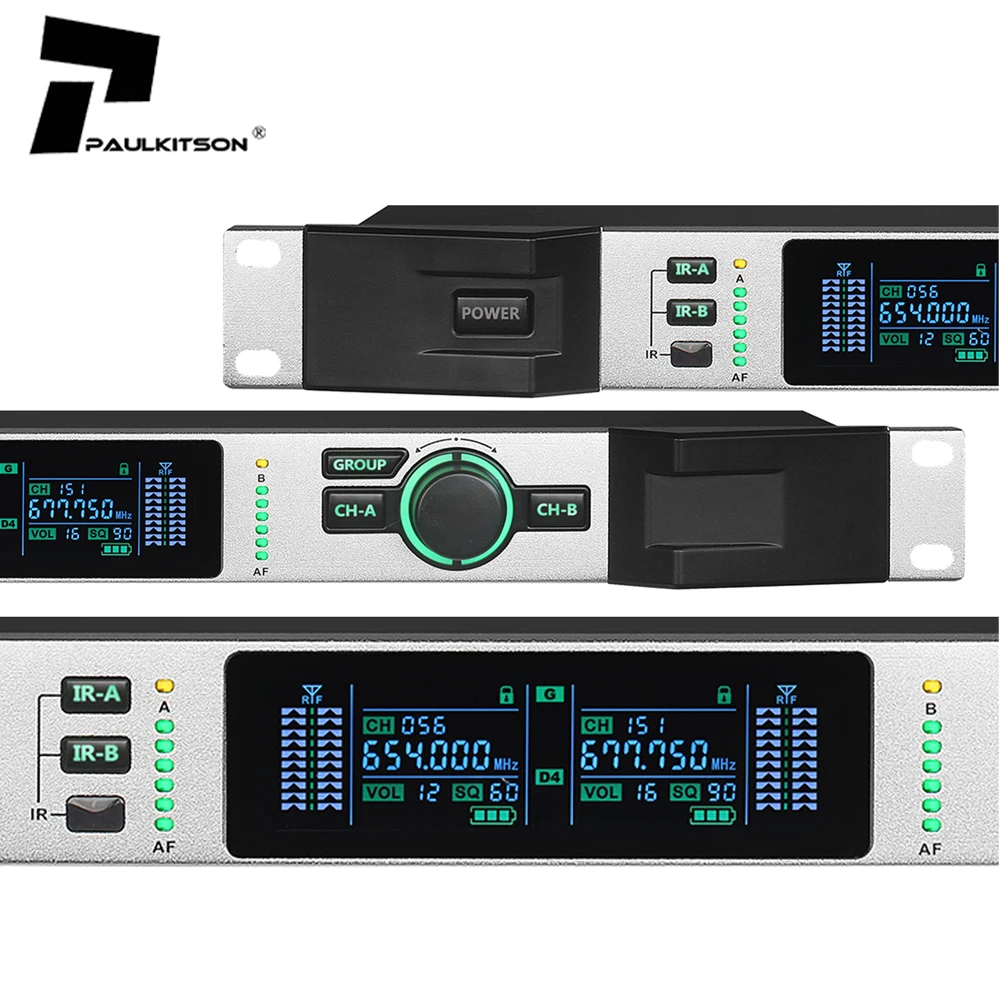 MK126 True Diversity Stage Uhf Wireless Microphone professional System Dual Channel Microfone