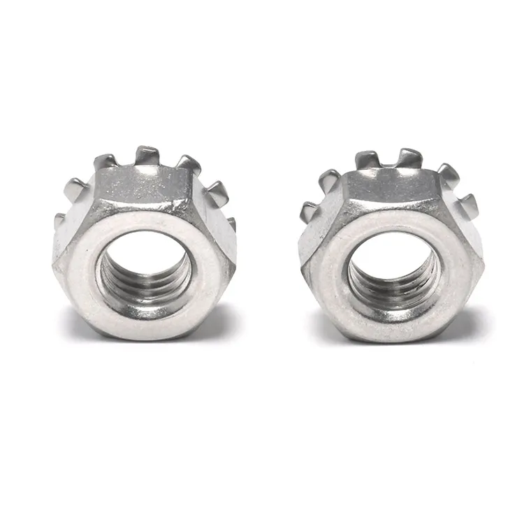 Customized All Sizes M3 M4 M5 M6 M8 M10 Stainless Steel Multi tooth K-lock gear toothed lock Kep Washer Nut