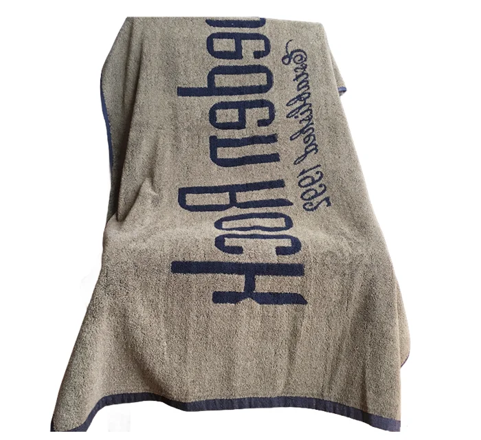 Highly Absorbent 100%Cotton Customized Jacquard Bath Towel Dyed Color Embossed Luxury Oversize Personalized Woven Beach Towels