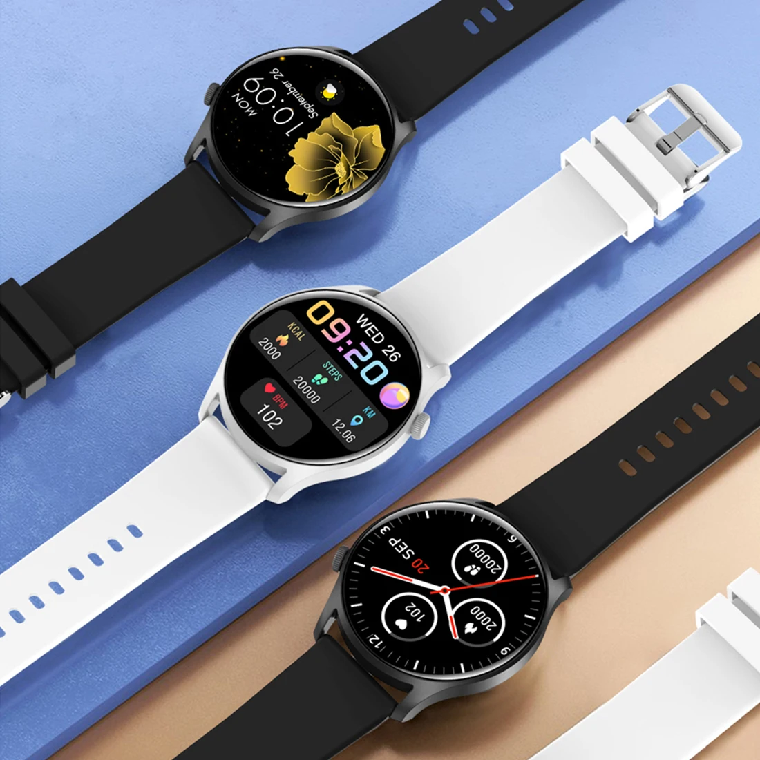 Mens Smart Watch Android Magnetic Smartwatch Band Manufacturers Red And Black Amazfitgtr 47 Relgio Apovan Call Function