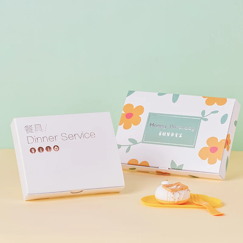 Happy Birthday Plate Party Supplies Six-In-One Cake Tray Hat Candle Disposable Tableware Birthday Plates