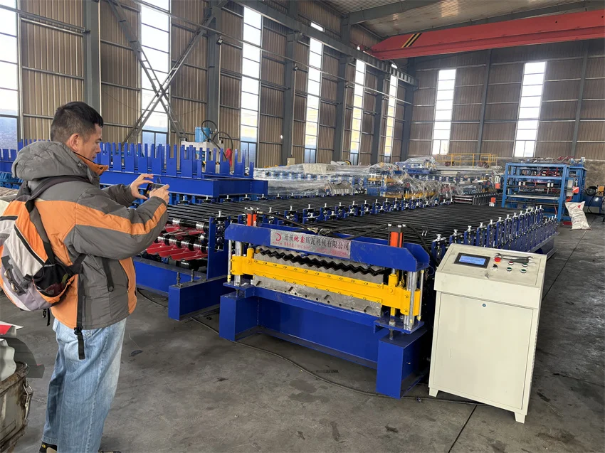 Bending Roof Construction Equipment Color Steel Plate Corrugated Iron Cold Galvanizing Aluminium Roofing Sheet Making Machine