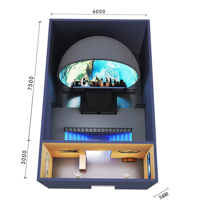 5D 7D 9D Vr Virtual Reality Simulatot 9D VR Flying Cinema 5D Cinema With Glasses-Free 3D Display