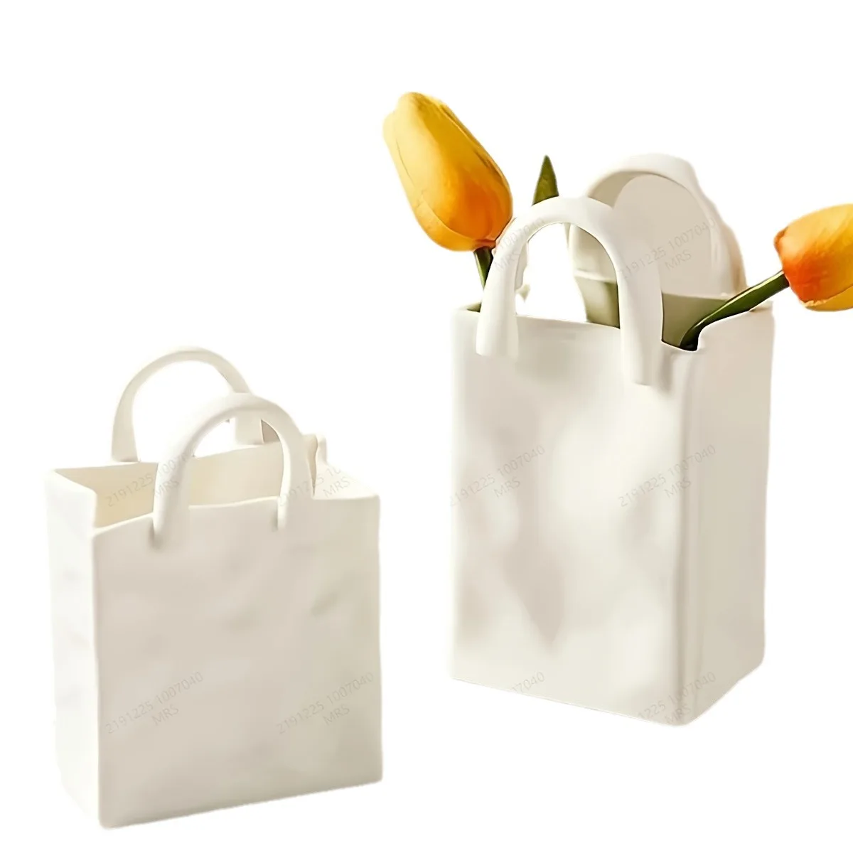 Artificial Dried Flower Vase Decoration Living Room Flower Arrangement Modern Nordic Tv Cabinet Art Resin Bag Floral Decoration