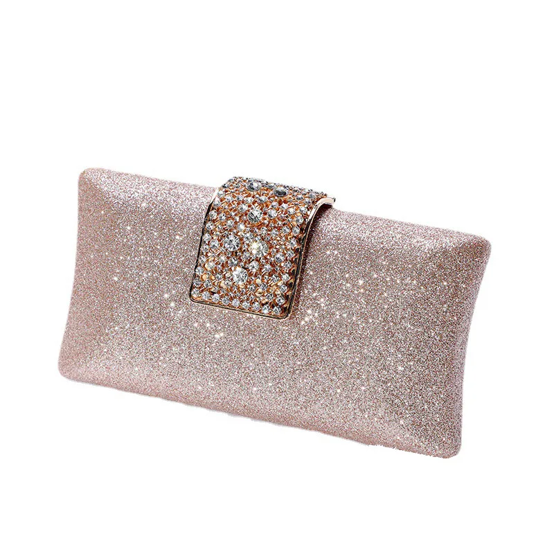 wholesale PU European and American style rhinestone purses clutch evening bag for woman