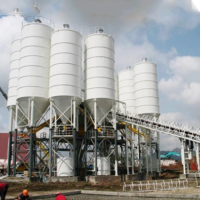 Portable  Fully Automatic HZS180 Concrete Batching Plant