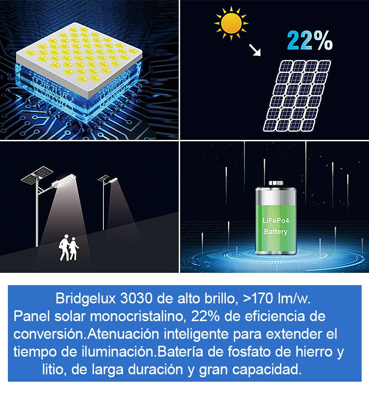 High quality solar street lighting pole light 80W 100W 150W