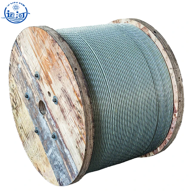 Wholesale Price 1*19 Structure Stranded Wire Hot-dip Galvanized Steel Wire Strand 19/2.54 mm in Wooden Reels
