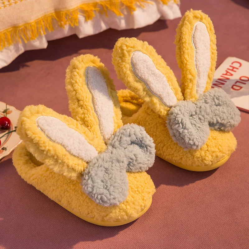MMX265-1 Ladies Winter Cartoon Slippers Best Price Cute Rabbit House