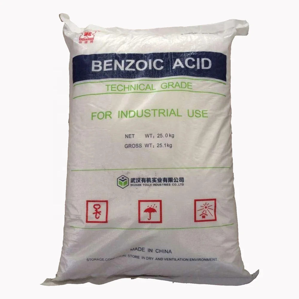 
Tech Grade Preservatives Crystal Powder Benzoic Acid 