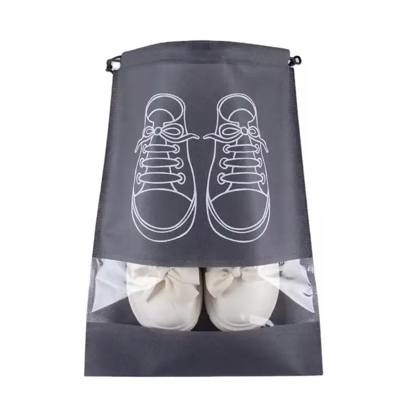 Custom Dust Proof Shoes Bag Non Woven Drawstring Bag Cover Bag For Shoe
