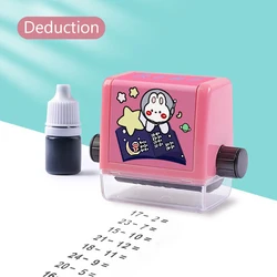 Hot Sale Educational Math Practice Digital Teaching Roller Stamp Kids Learning Maths Roller Stamp Children Maths Stamp