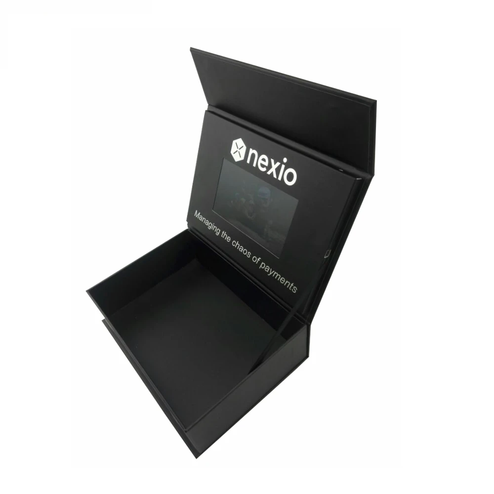 Популярные индивидуальные приглашения небольшой 5 дюймов IPS экран видео брошюра Подарочная коробка для рекламы