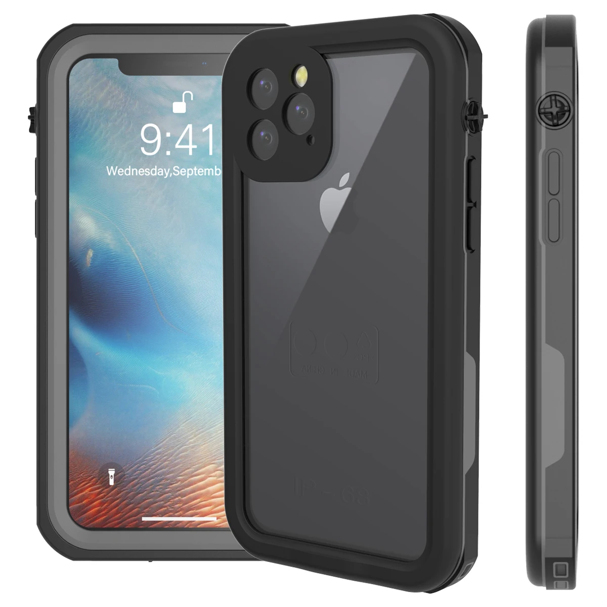 Чехол для iPhone 12/12 Pro/12 Pro Max, IP68 Водонепроницаемый подводный чехол с защитой на 360 градусов для iPhone 11 12, чехол для сотового телефона