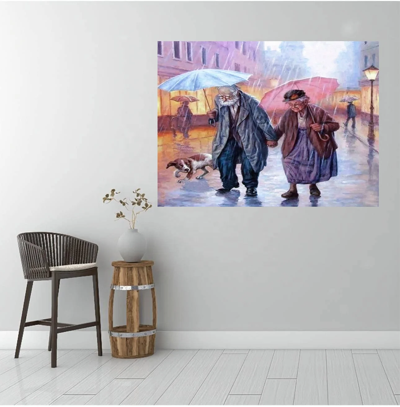 BHR65 Still Life Canvass number oil painting  good omens poster wall art prints Gift Elderly Couple5D DIY Diamond Painting