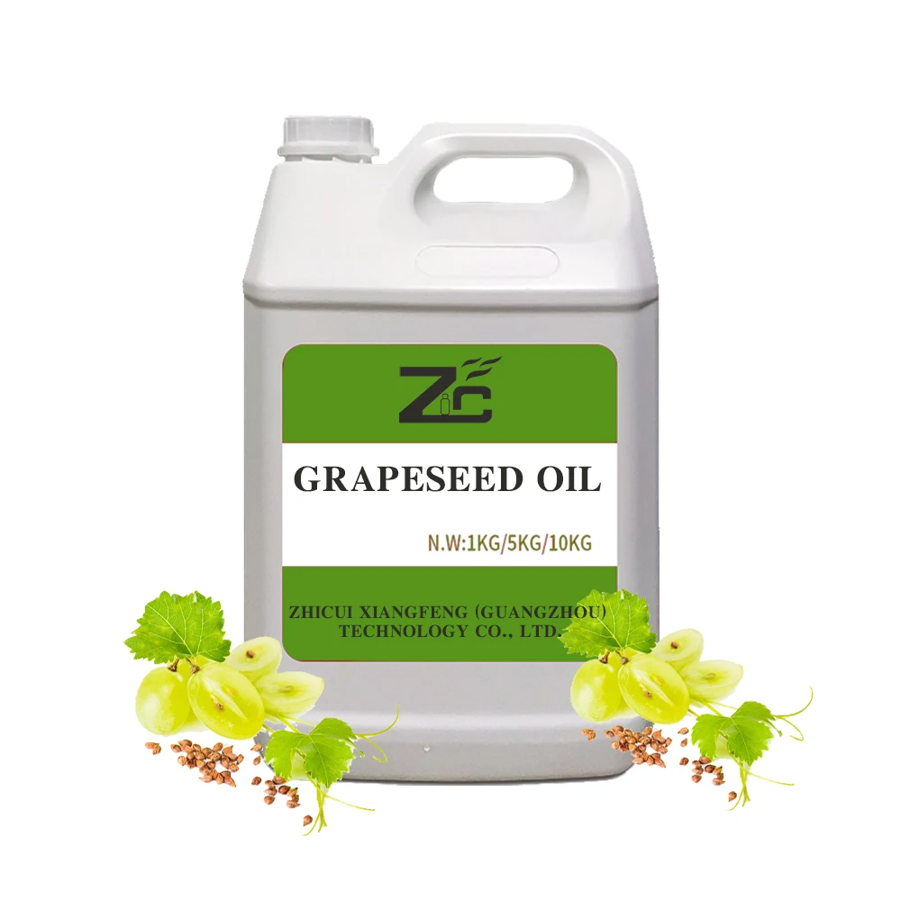 Cold Pressed Grapeseed Oil Bulk Natural Organic Grape seed carrier oil for Body Massage