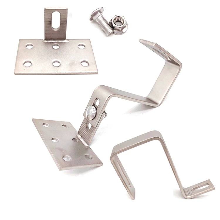 SS304 черепицы на крышу на солнечной системы крепления нержавеющая сталь PV солнечная панель крыши Солнечные крюк Монтажная система