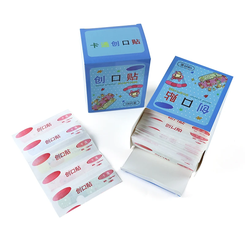 Different types of cartoon round band aids/wound plaster for kids