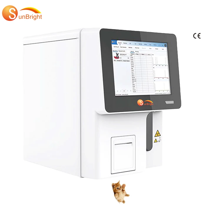 Economic semi auto veterinary medical hematology analyzer Vet use CBC laboratory machine