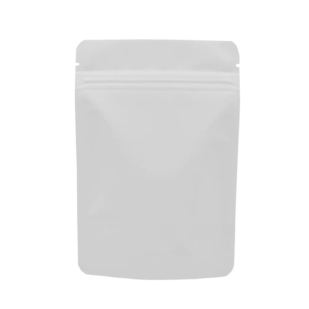 
Various Sizes Matte Green / Blue / Gold / White / Black Aluminum Foil Plastic Ziplock Packaging Bags Stand Up Zip Lock Pouches 