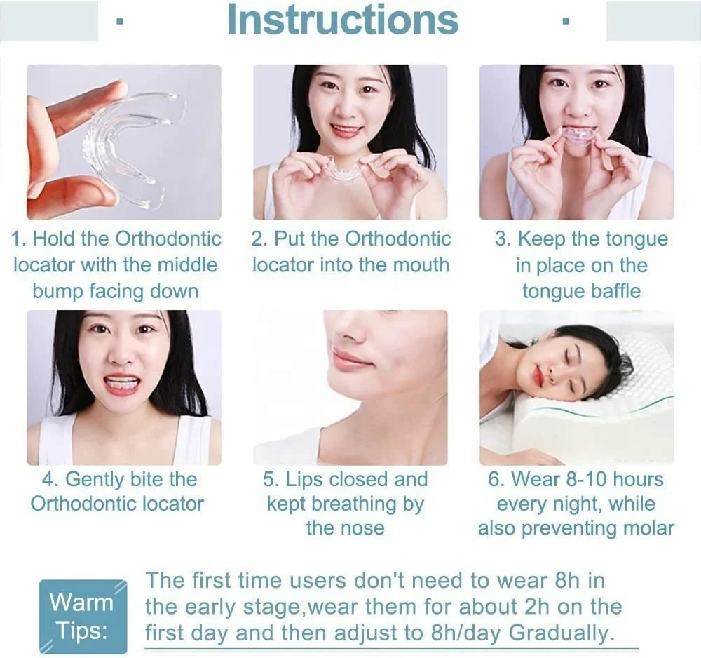 High quality custom logo box packaged dental dentsappareils tighten teeth aligner correction 3 stages teeth braces