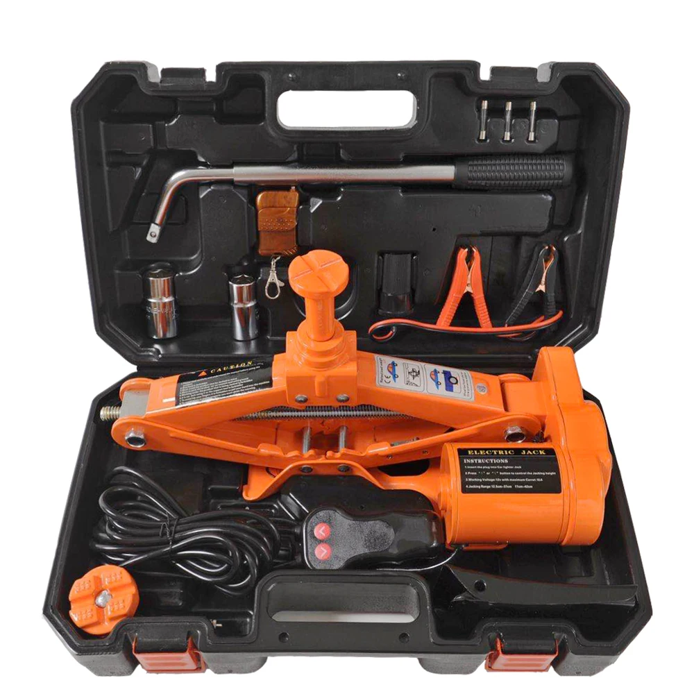 3 Ton Auto Lift Car Lift Jack Under Hoist Stand Electric Jack DC 12V Automotive Repair Tools 3 Ton Lifting height