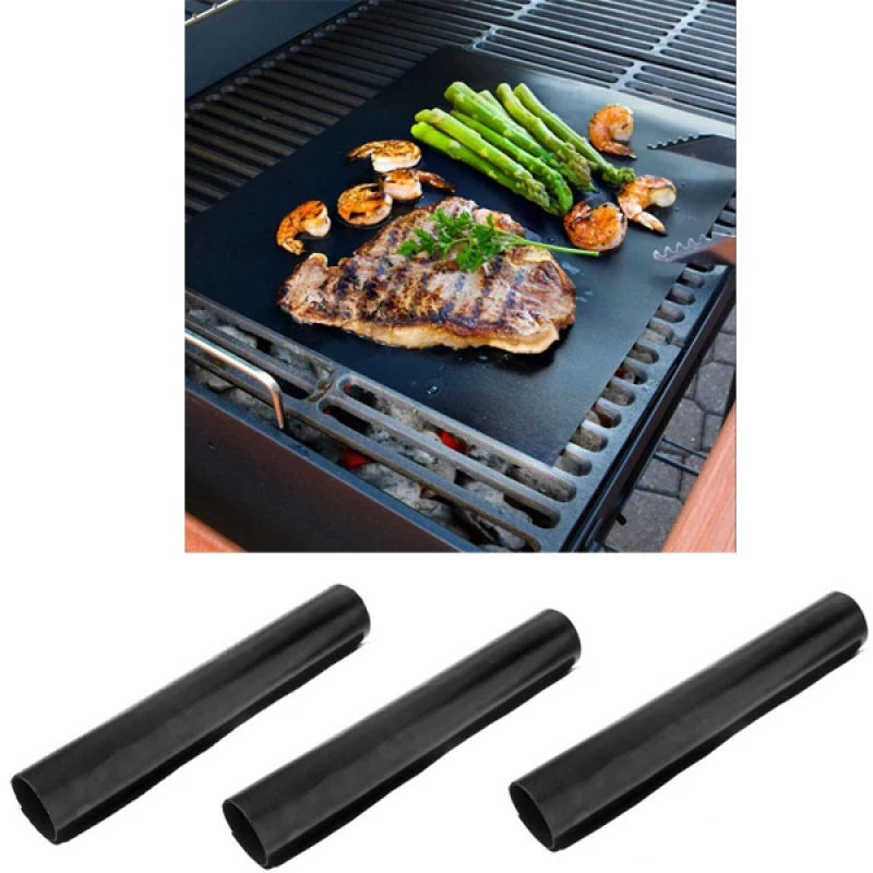 Wholesale custom oven reusable non-stick surface bbq mesh grill mat