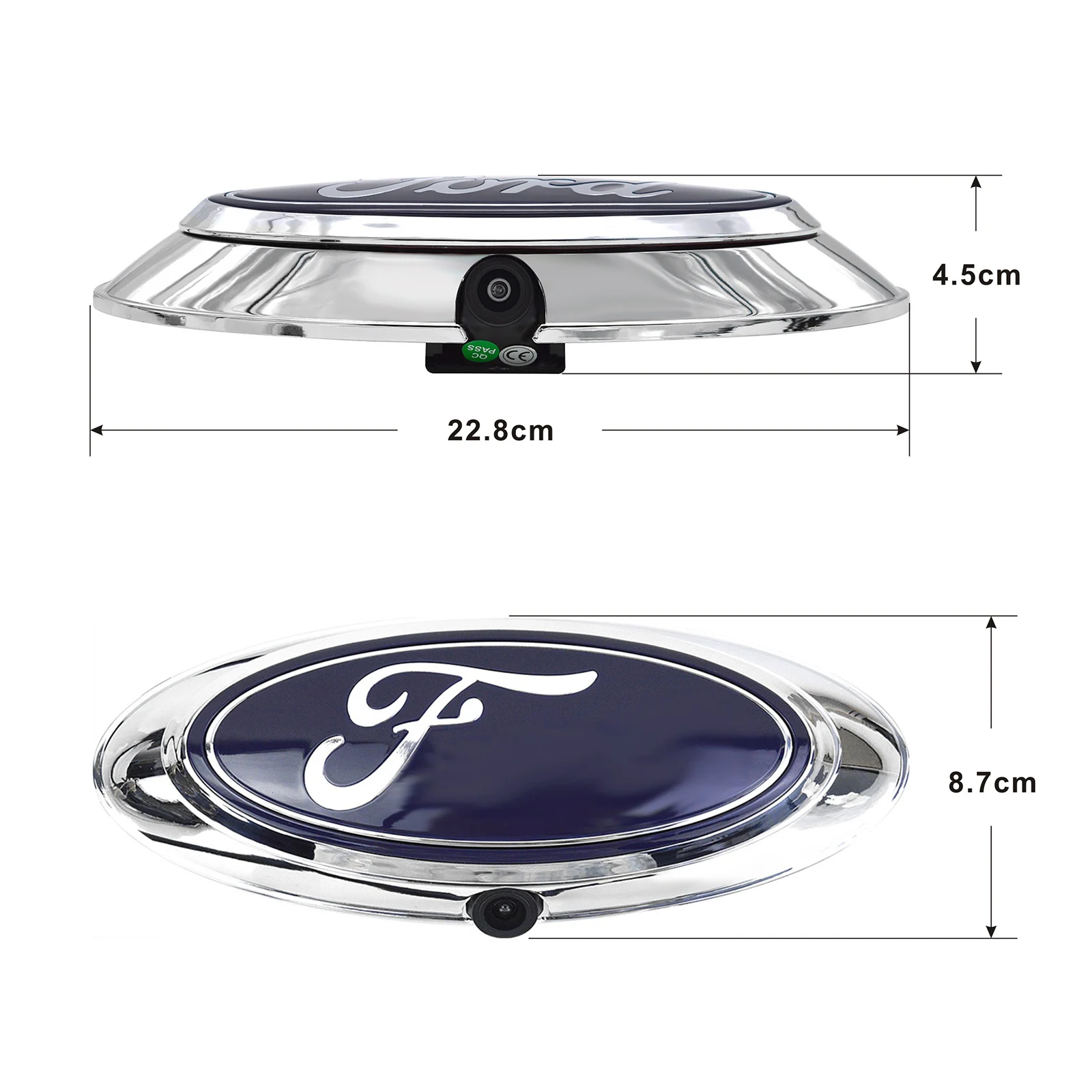 AHD 1080P хром Ford эмблема логотип камера заднего вида задняя usd для F150 F250 F350 F450 F550 2004-2016