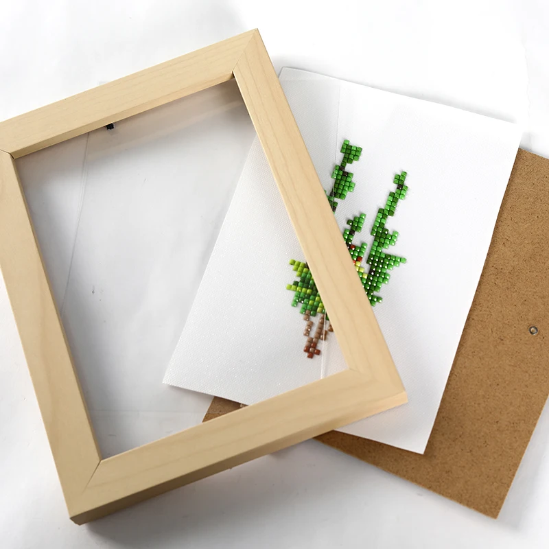 DIY 5d Mini Diamond Painting Custom Green Growing Plants in Pots Small Diamond Painting for Kids Adults Diamond Paintings Kits