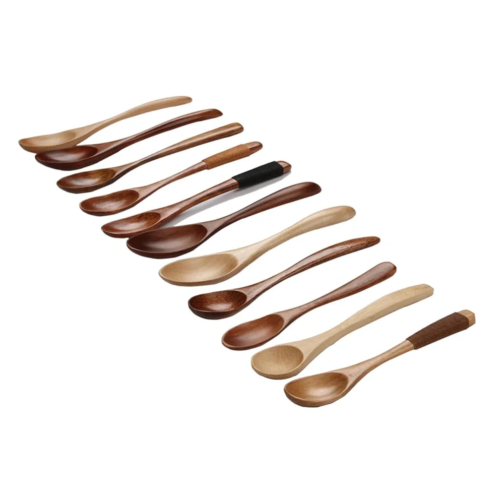 Wooden 2 Inch Dessert Disposable Mini Ice Cream Coffee Tea Spoon