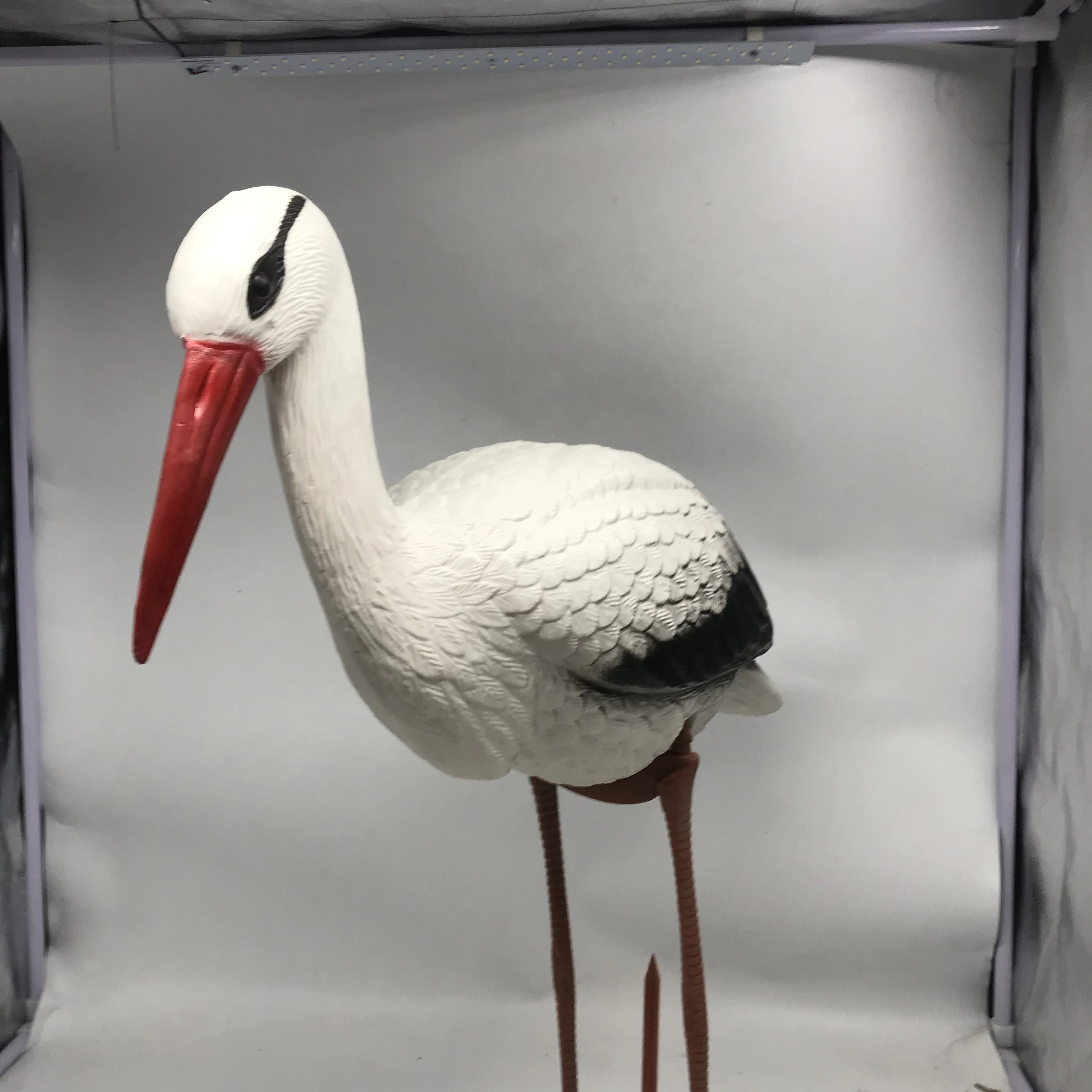 Garden Sculpture Lawn Ornaments Plastic Crane for Stork animal Figure