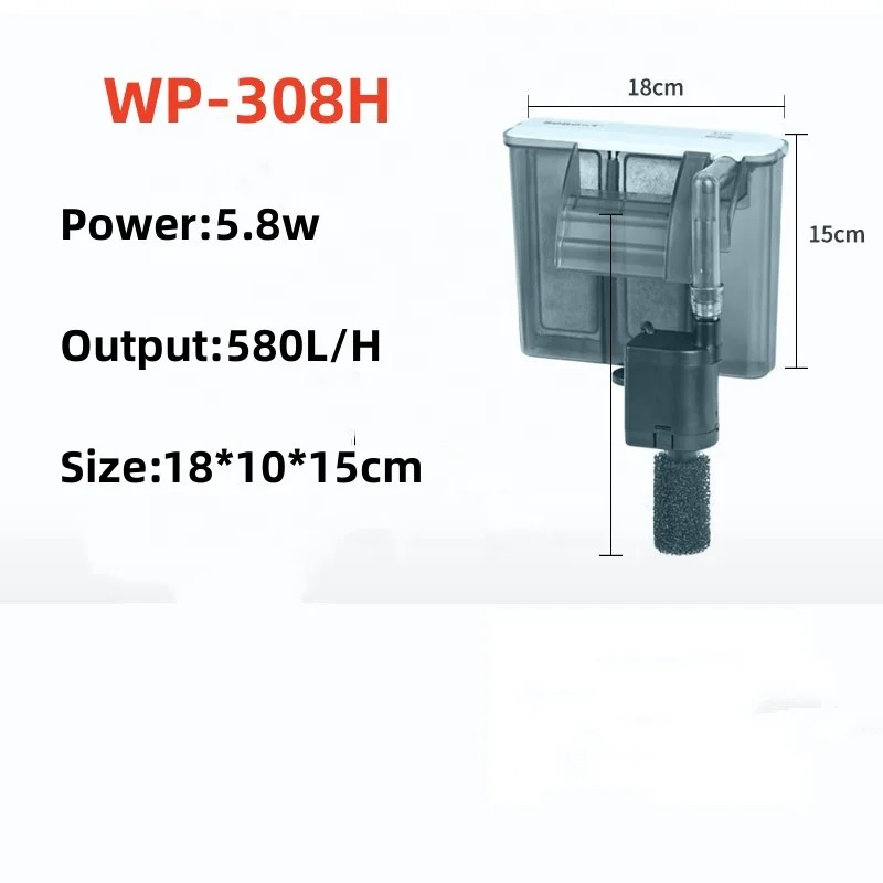 SOBO WP-206H/618H/628H/638H внешний фильтр для аквариума небольшой водопад Циркуляционный водяного насоса
