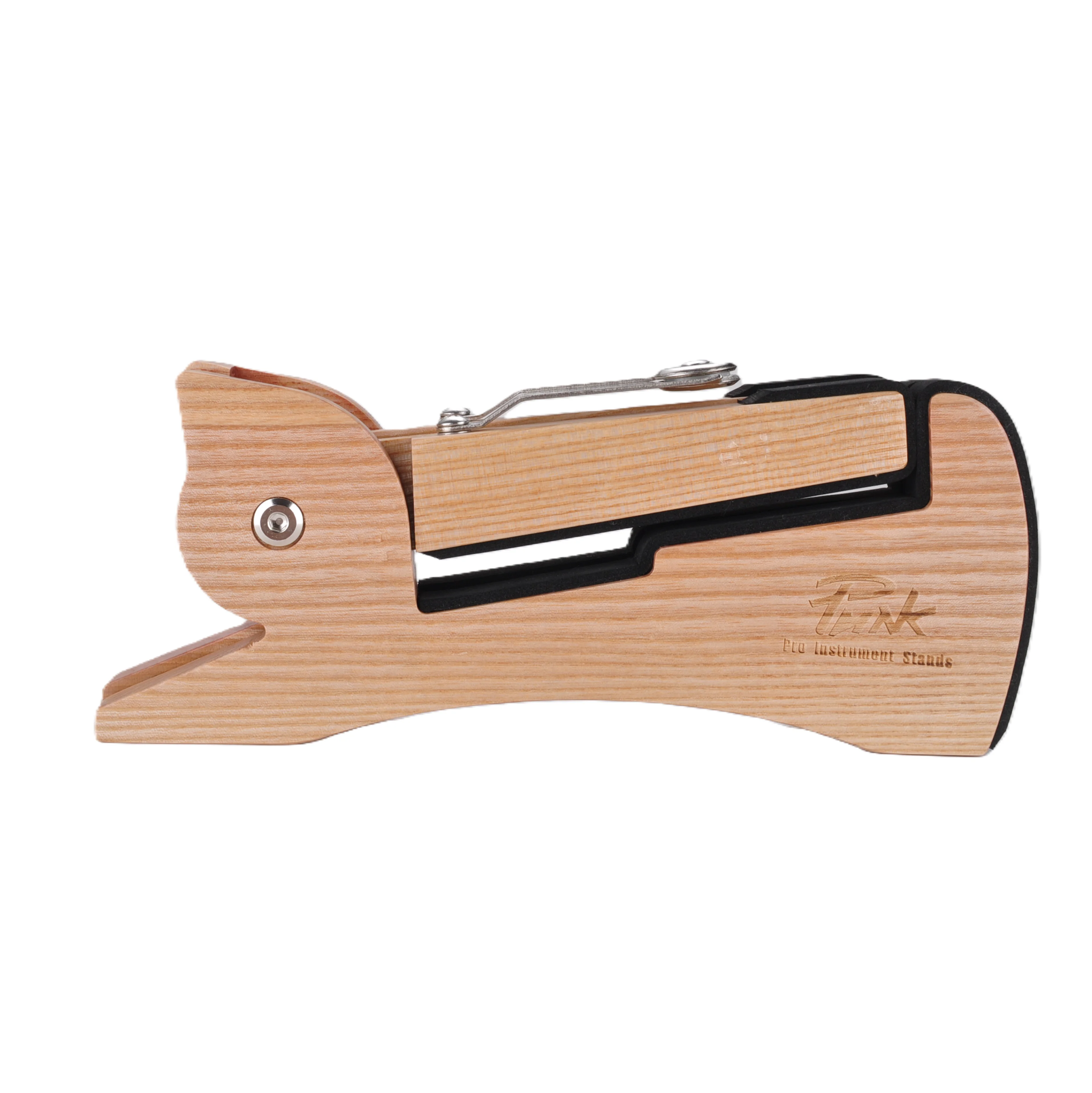 A Hardwood Guitar Stand Folding Guitar Floor Rack for Home Studio Stage
