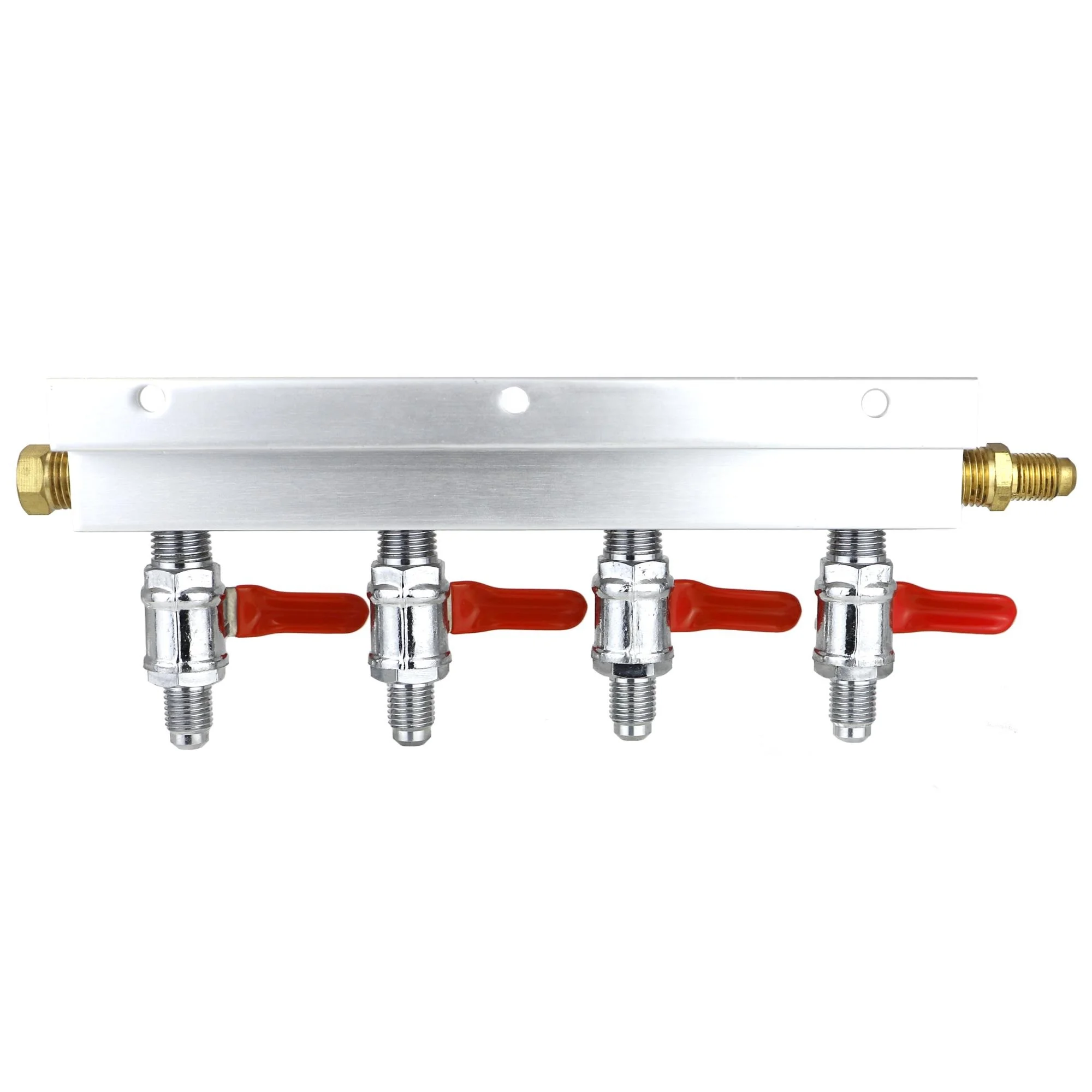 Home Brew Aluminum Regulator Carbon Beer Gas Distributor CO2 Manifold 4 way Air Distribution