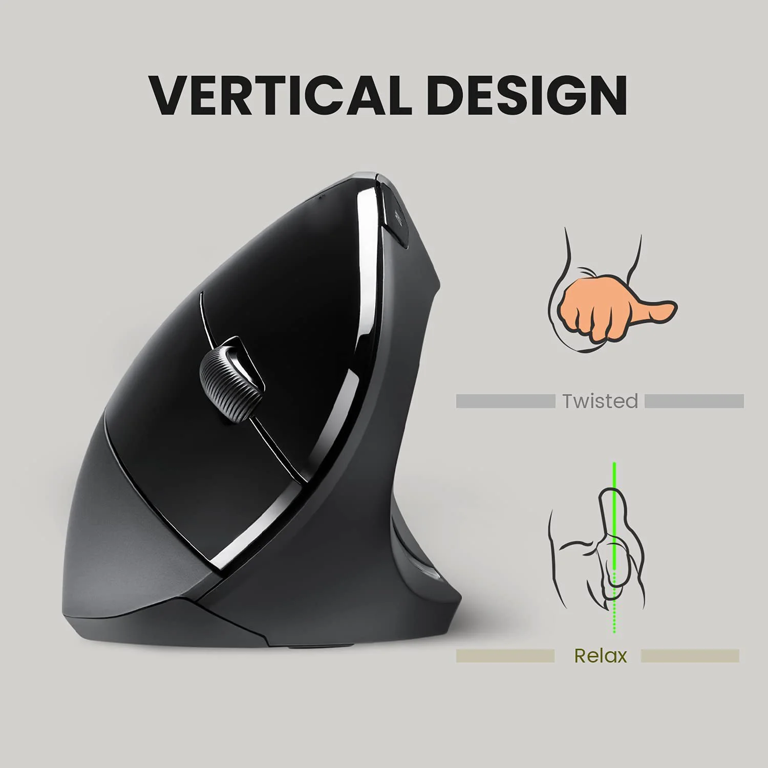 New design USB 6 Buttons  Design Ergonomic  Vertical Mouse 3 Level DPI right hand mouse suitable for PC laptops and desktop